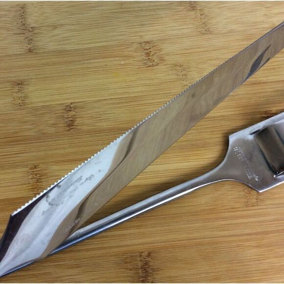 Capri Italy Carving Set Stainless Steel Knife Serving Fork Vtg Mid Century - Picture 6 of 6